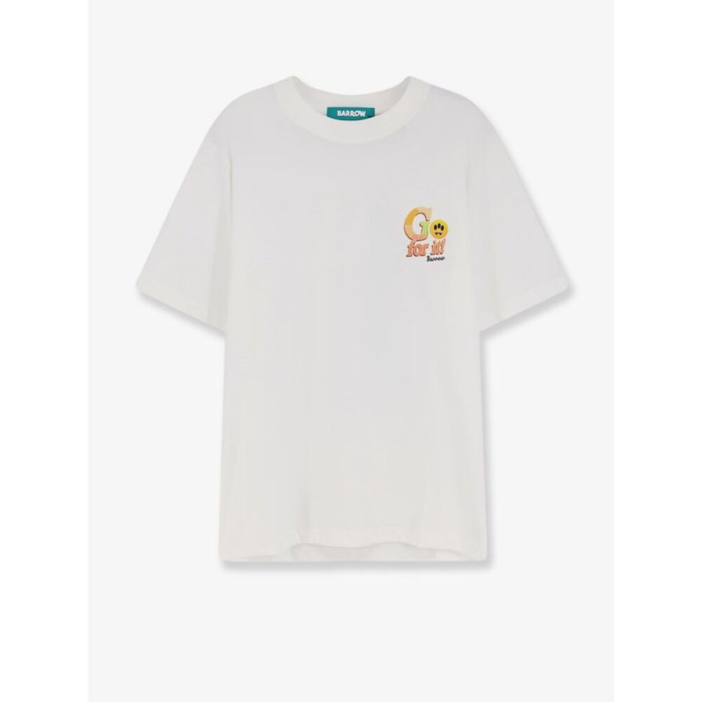 Barrow Men Cotton T-Shirt With Print On The Front